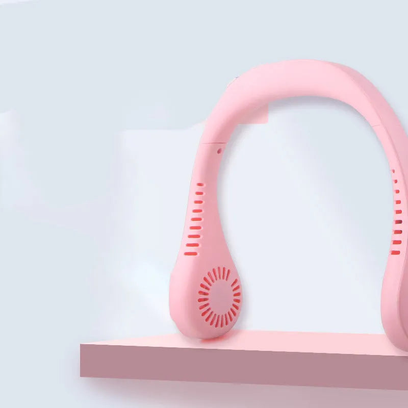 Summer Air USB neck fan blue pink hands-free portable personal cooler