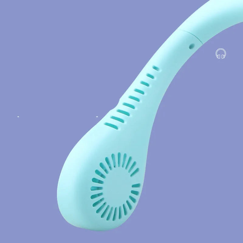 Summer Air USB neck fan blue pink hands-free portable personal cooler