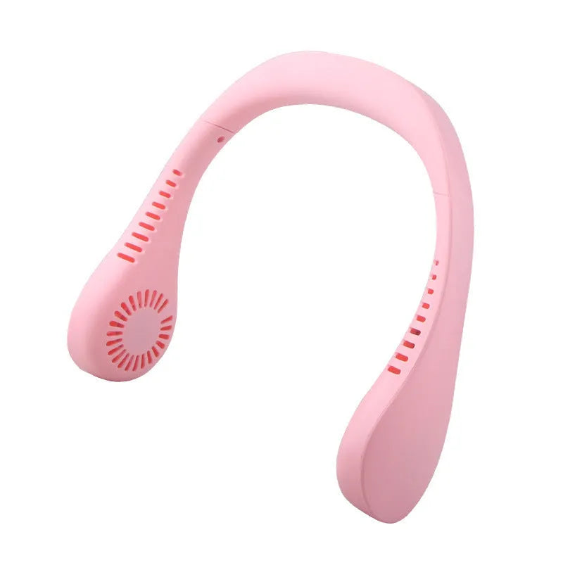 Summer Air USB neck fan blue pink hands-free portable personal cooler