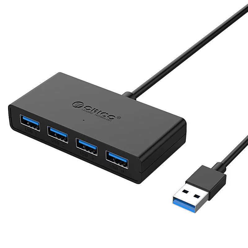 ORICO G11-H4 black USB 3.0 hub with four ports and 30cm cable