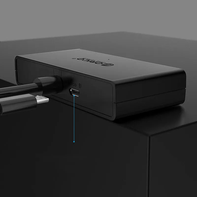 ORICO G11-H4 black USB 3.0 hub with four ports and 30cm cable