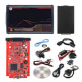 Black KESS V2 car computer diagnostic flashing tool with brush writing tool set