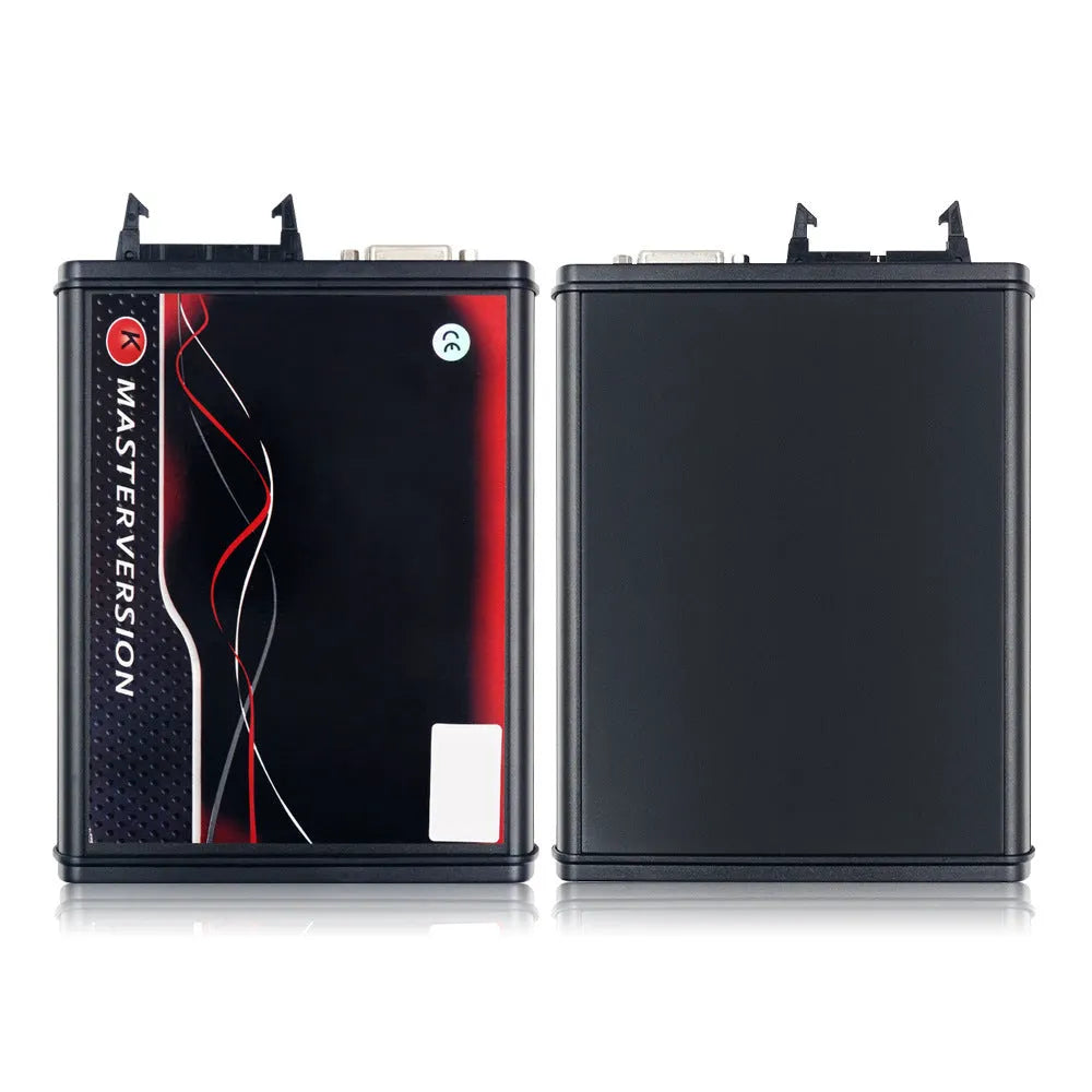 Black KESS V2 car computer diagnostic flashing tool with brush writing tool set