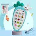 Baby electronic phone toy in multiple colours with sound buttons for early childhood educational play