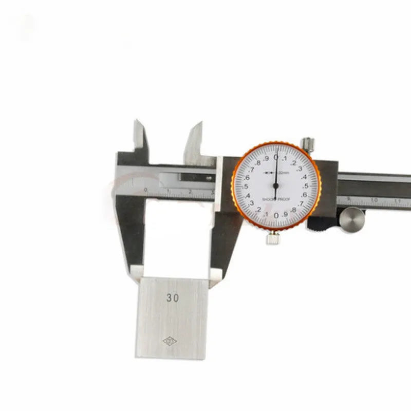 Black plastic vernier caliper showing 0-150mm measuring range with 0.1mm graduation markings