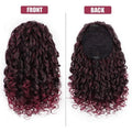 14 inch African small curls ponytail wig in chemical fibre high temperature silk, 140g net weight, five styles available