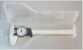 Black plastic vernier caliper showing 0-150mm measuring range with 0.1mm graduation markings