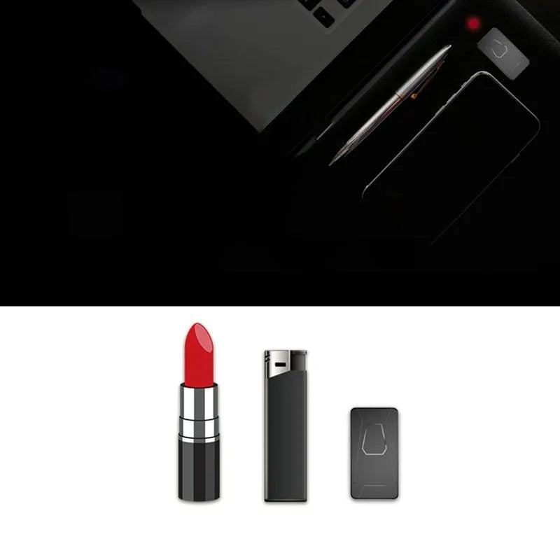 Black plastic car GPS tracker SK7-1 with 1280M memory and multiple alarm modes, size 4.8*2.8*1.8MM