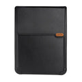 Multifunctional computer bag for 14-inch notebook with stand storage compartment, flip type, black
