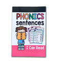 Children's English phonics reading worksheet A4 size 21cm by 14cm for ages 6+