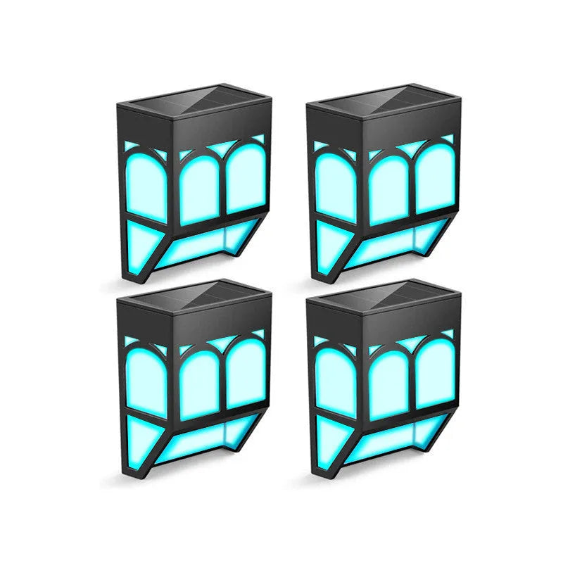 IP67 waterproof solar wall lamp for outdoor garden and courtyard lighting