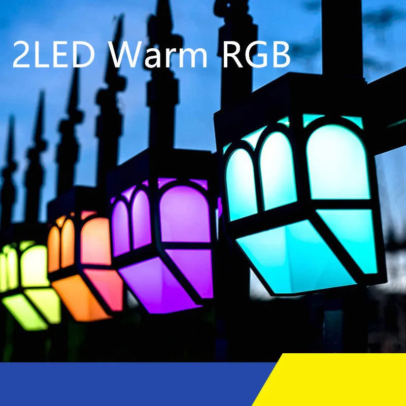 IP67 waterproof solar wall lamp for outdoor garden and courtyard lighting