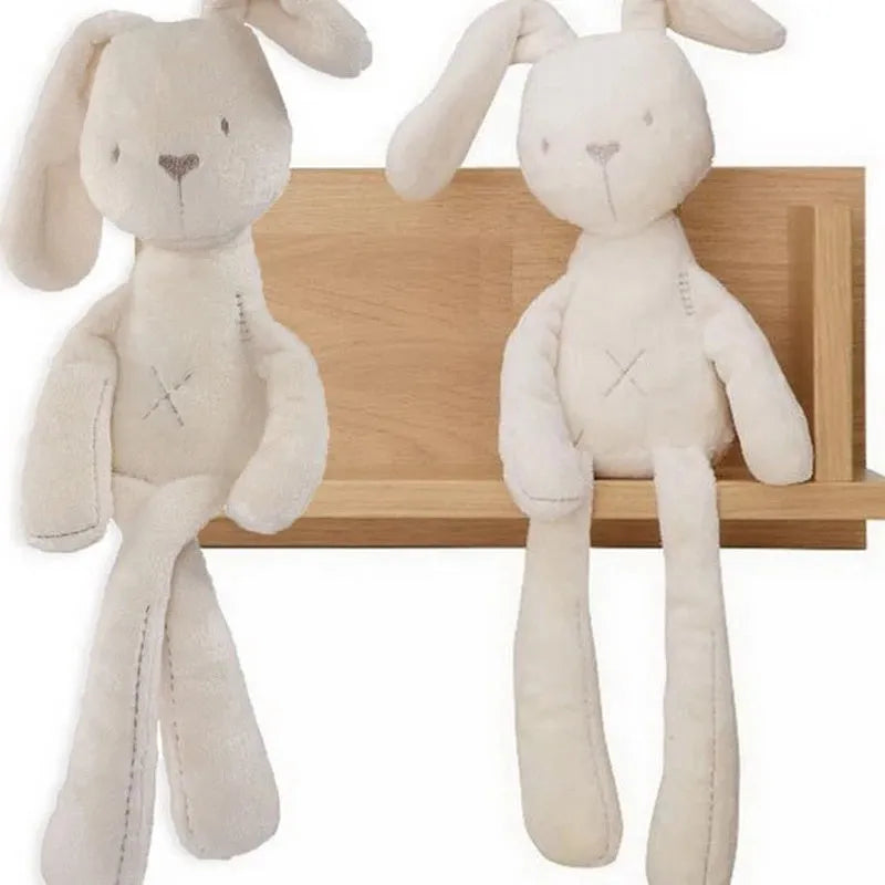 Beige soft plush bunny rabbit stuffed animal 55cm tall with long ears for baby gift
