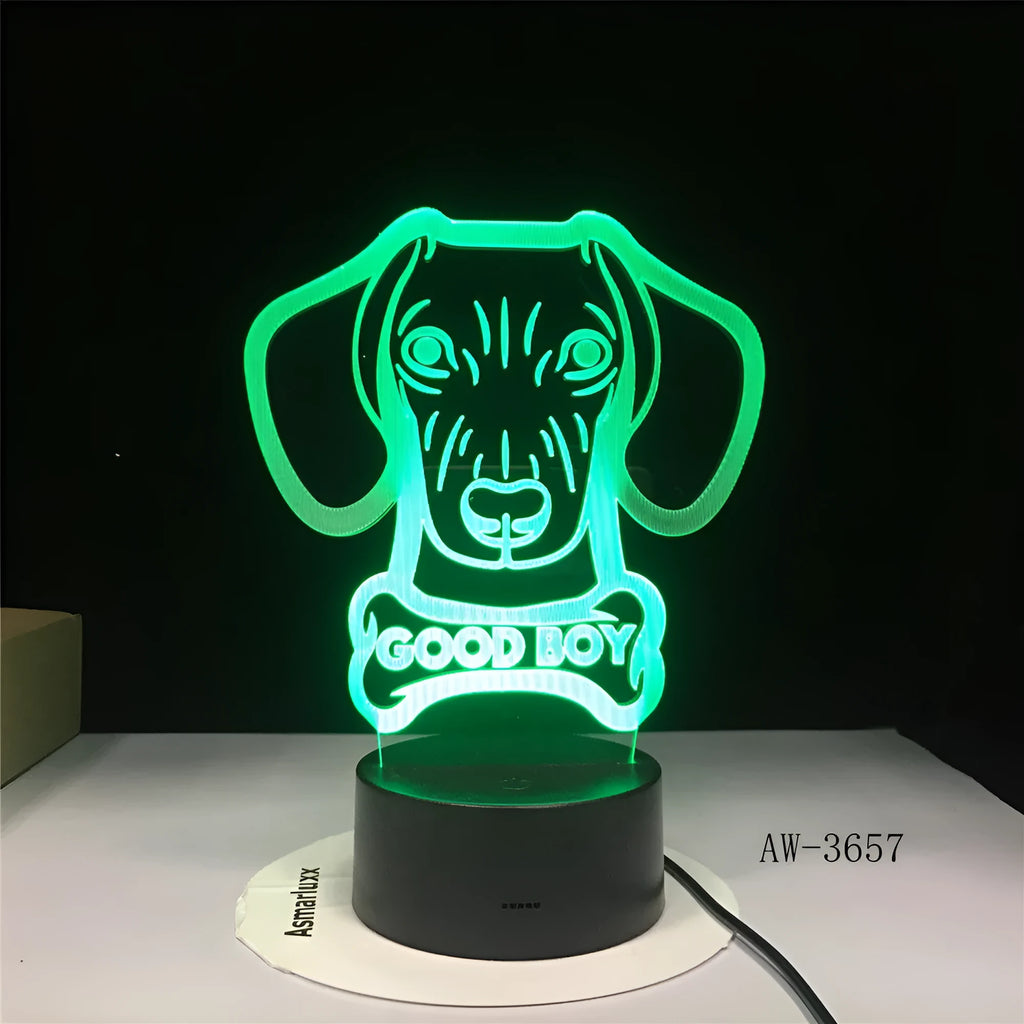 A colourful gradient remote control touch LED table lamp with acrylic shade on a black ABS base.