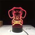 A colourful gradient remote control touch LED table lamp with acrylic shade on a black ABS base.