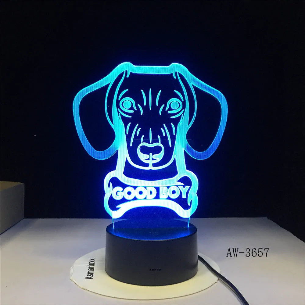 A colourful gradient remote control touch LED table lamp with acrylic shade on a black ABS base.