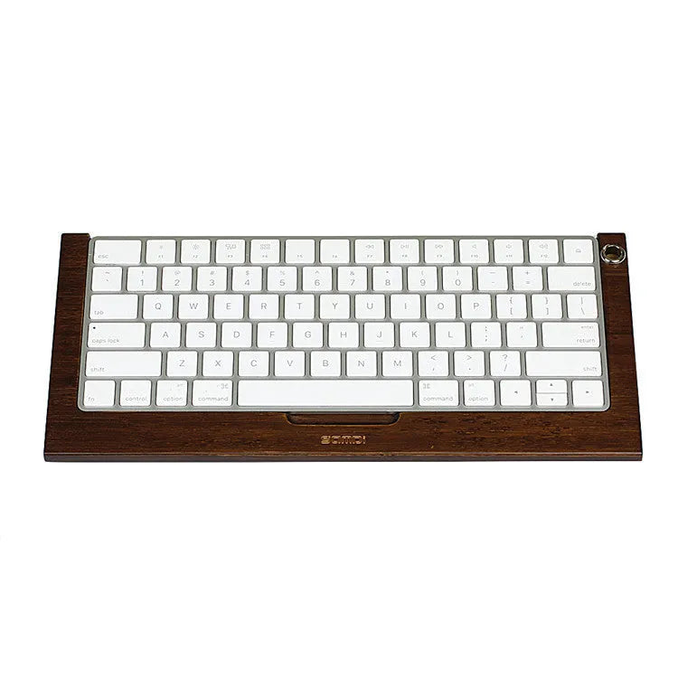 Bamboo Apple Bluetooth Keyboard Carrier for 2nd Gen keyboard, 31.5 x 14.7 x 2.3 cm, natural wood finish