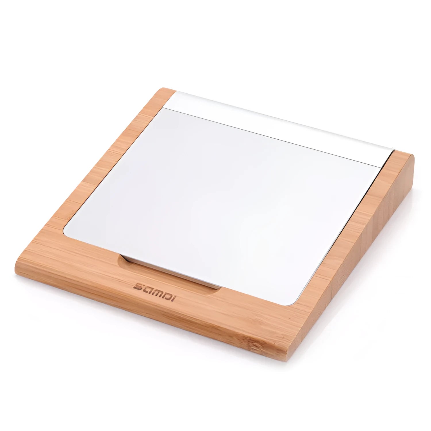 Bamboo wood Bluetooth touchpad bracket for Apple tablets on desk
