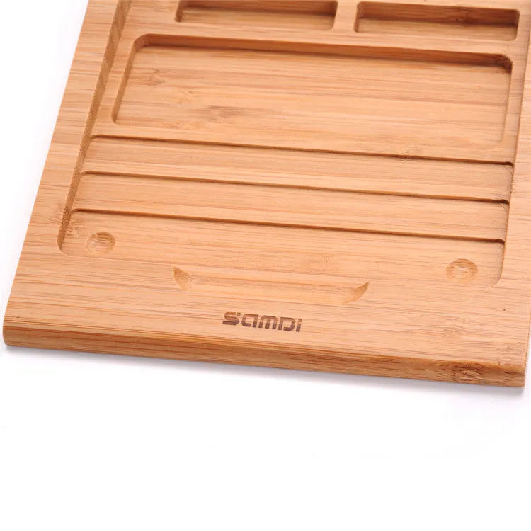 Bamboo wood Bluetooth touchpad bracket for Apple tablets on desk