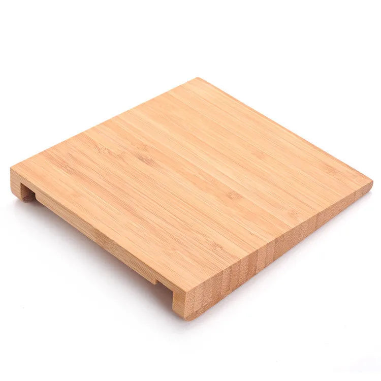 Bamboo wood Bluetooth touchpad bracket for Apple tablets on desk