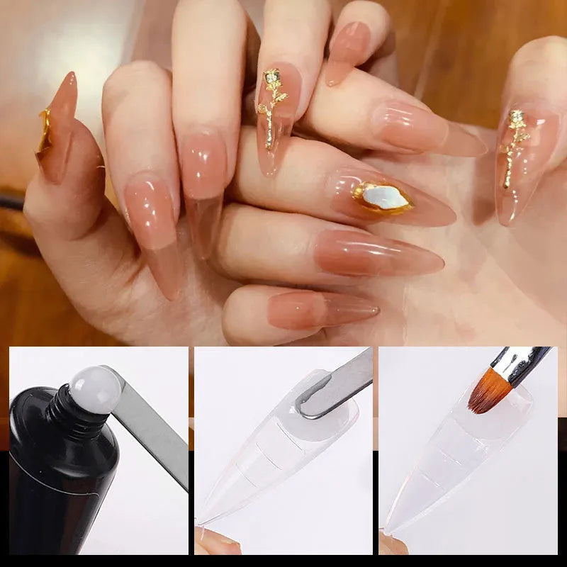 Box of 100 ultra-thin non-marking nail art sheets with scale in transparent colour
