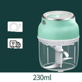 Portable electric mini food chopper with transparent cup and stainless steel blades