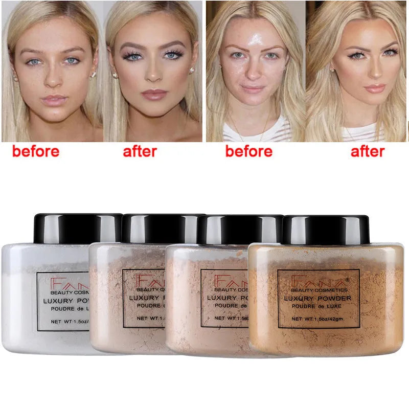 Banana loose setting powder 30g for oil control and matte makeup finish, suitable for all skin types