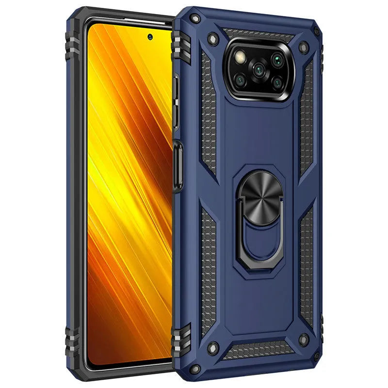 Sergeant anti-fall armour protective shell for Xiaomi Poco X3 NFC in black