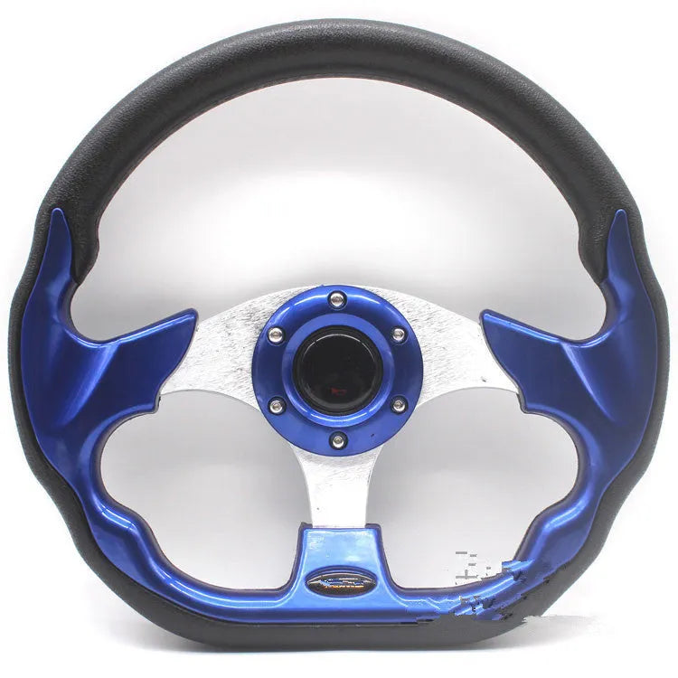 520mm polyurethane racing steering wheel in black with universal fit for modified vehicles and karts