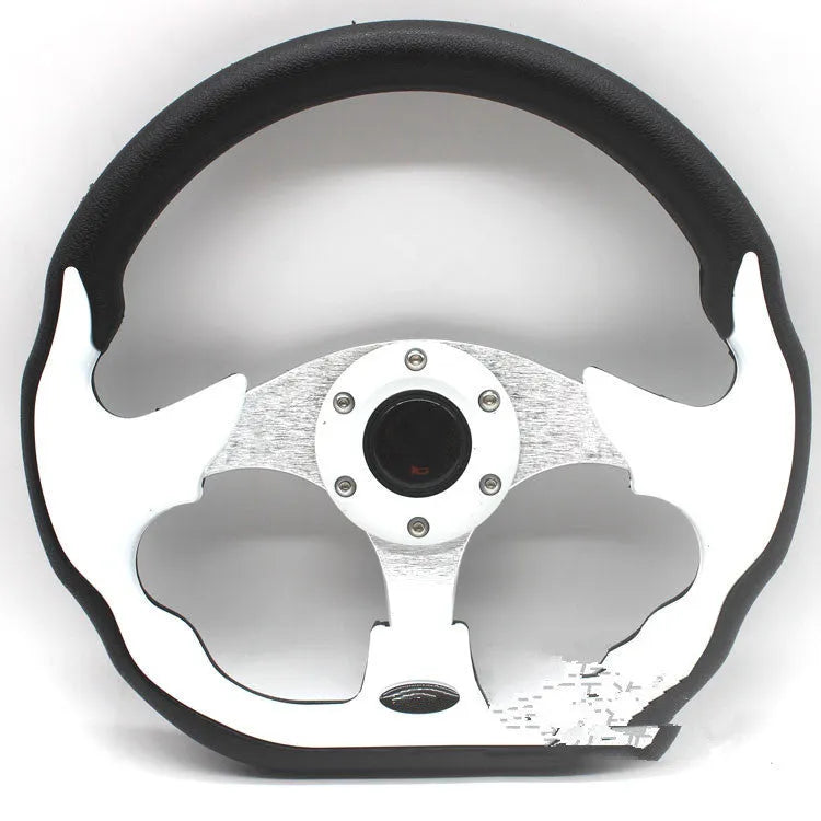 520mm polyurethane racing steering wheel in black with universal fit for modified vehicles and karts