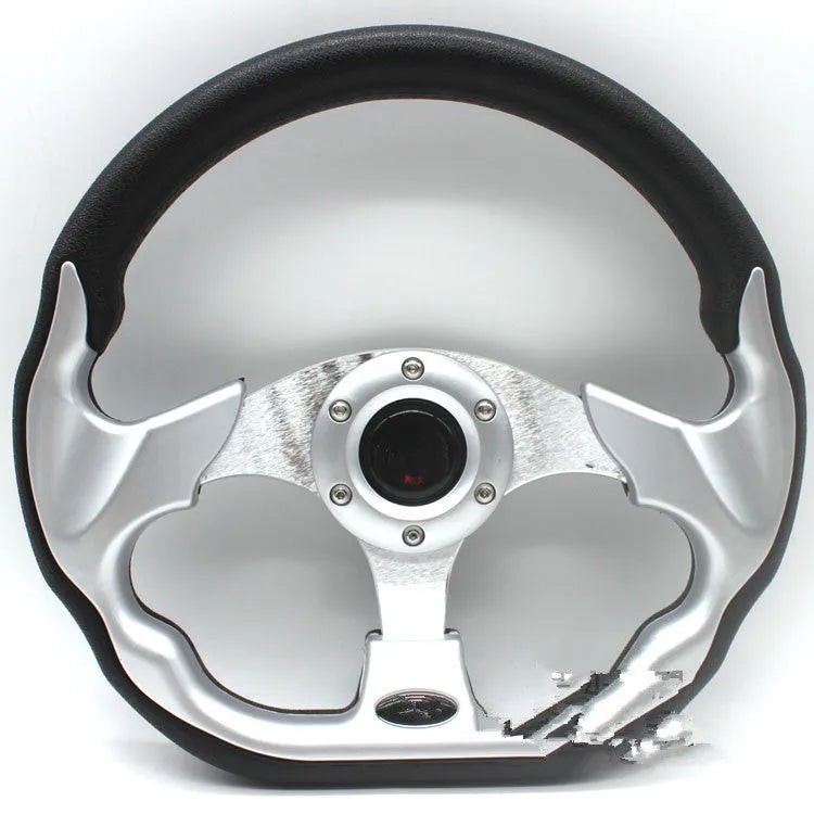 520mm polyurethane racing steering wheel in black with universal fit for modified vehicles and karts