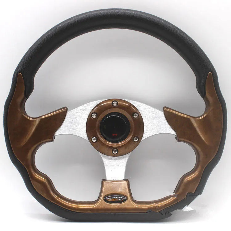 520mm polyurethane racing steering wheel in black with universal fit for modified vehicles and karts