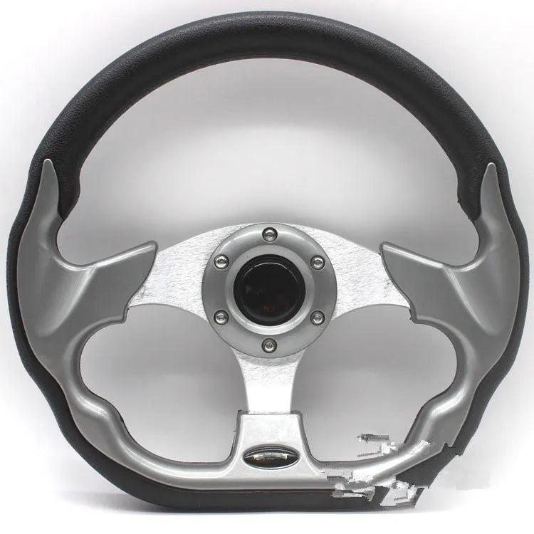 520mm polyurethane racing steering wheel in black with universal fit for modified vehicles and karts
