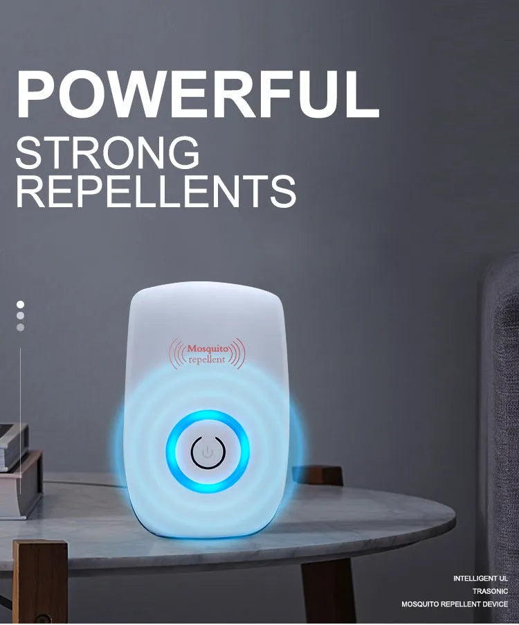 White compact electronic mosquito killer 5W for rooms under 20 square metres