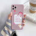 Blue TPU soft shell iPhone case with printed dinosaur cartoon design for iPhone 12 and compatible models