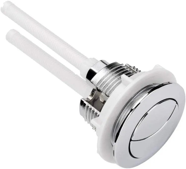 ABS plastic double flush button replacement kit for toilets, showing 38mm specification.