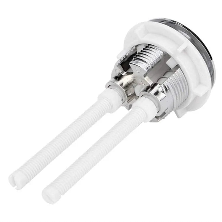 ABS plastic double flush button replacement kit for toilets, showing 38mm specification.