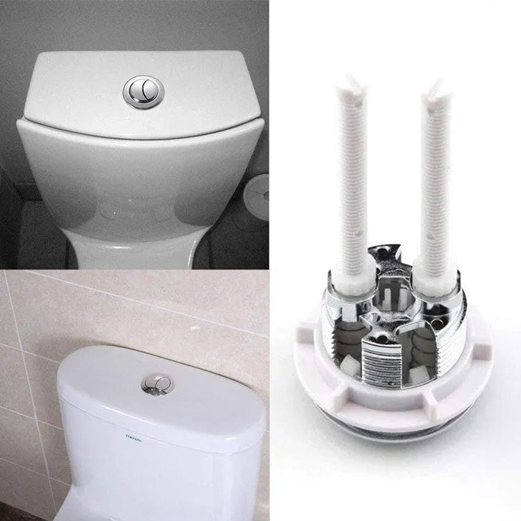 ABS plastic double flush button replacement kit for toilets, showing 38mm specification.