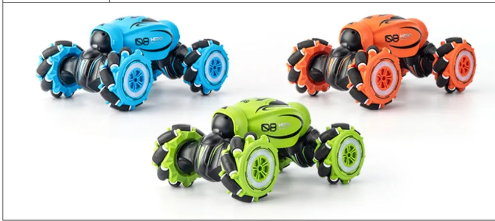 Gesture sensing deformation remote control car in blue, green, or orange colour with somatosensory remote.