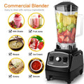 Black or red 2200W wall blender with 2-litre jar for high-speed food processing.