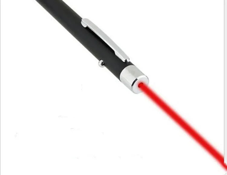 Black red laser pointer pen 13.5cm long for conference speech presentations with 100 to 200 metre range