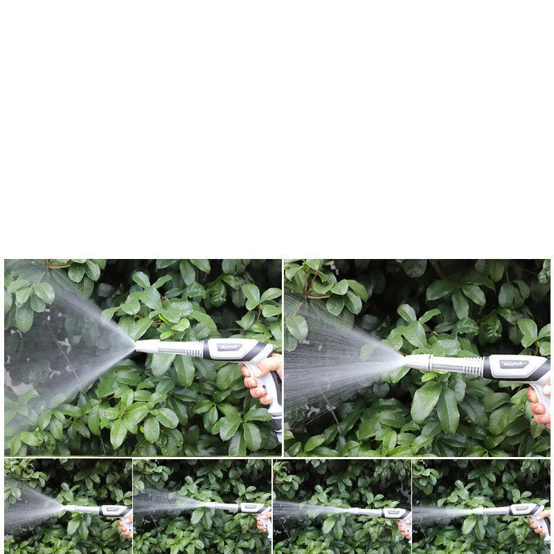 High pressure car washing water gun with telescopic hose and 6-piece car wash set for household use