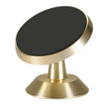 Universal magnetic car phone holder in black, compact size for dashboard or vent mounting