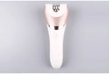 Five-in-one rechargeable ladies shaver and plucker in white, ABS body, whole body washing, 0.9KG