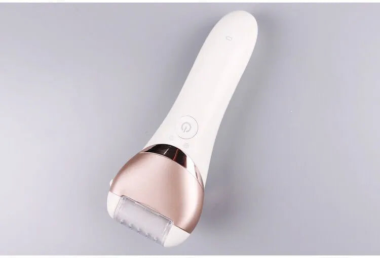 Five-in-one rechargeable ladies shaver and plucker in white, ABS body, whole body washing, 0.9KG