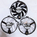 XFX RX 560D 470 570 graphics card cooling fan with black frame and spinning blades