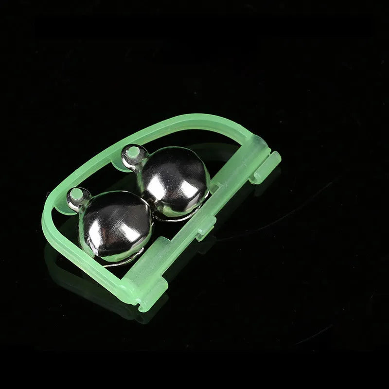 Fishing rod alert bells with anti-swing design and metal components for crisp bite detection