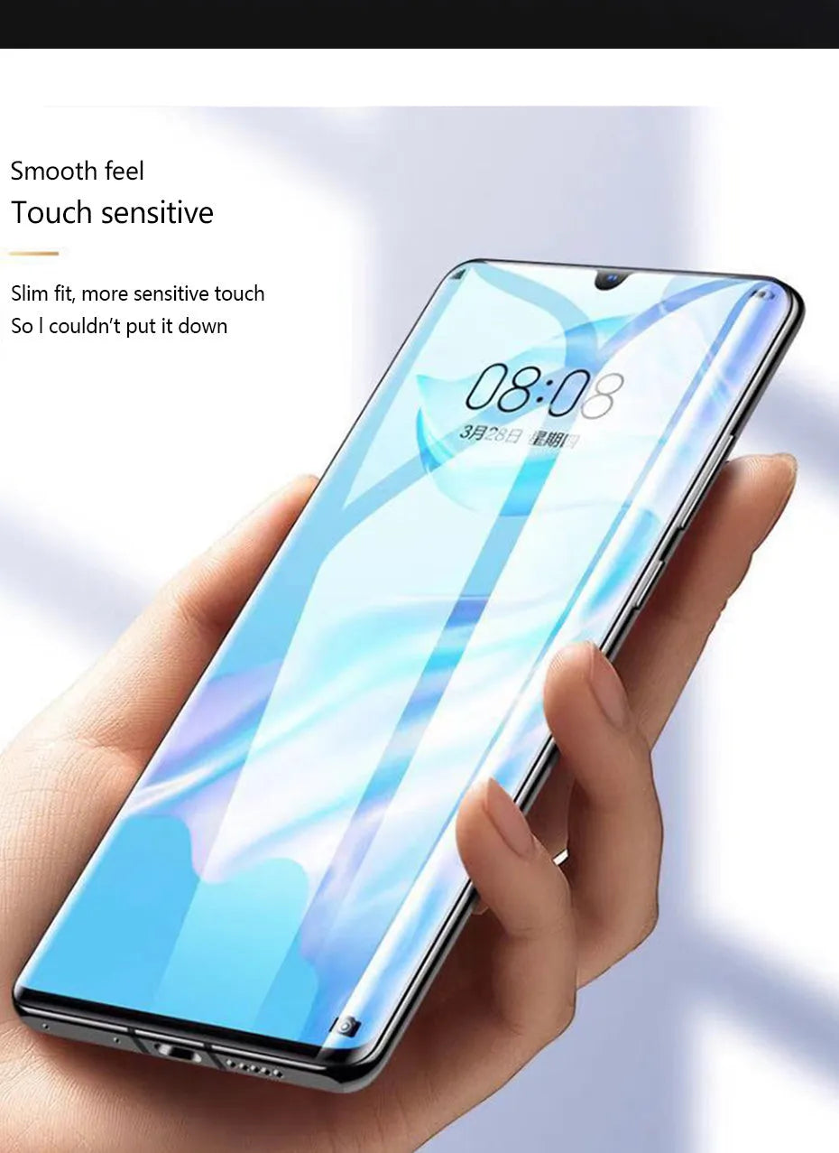 Three-pack of clear hydrogel screen protector films for Huawei and Honor smartphones