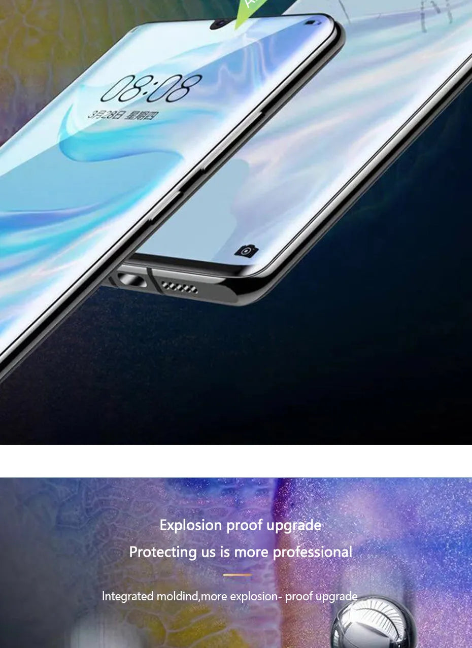 Three-pack of clear hydrogel screen protector films for Huawei and Honor smartphones