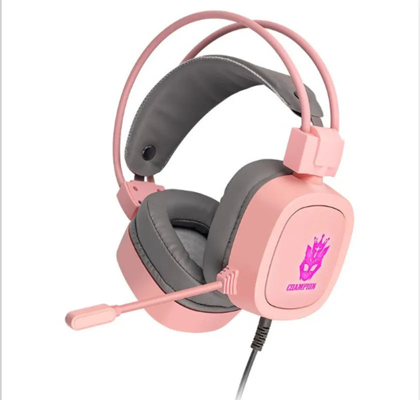 Gaming headset with microphone, 50mm speaker, sponge earpads, black colour